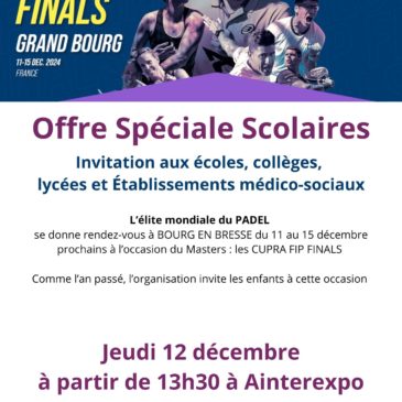 Inscriptions pour les scolaires et les établissements médico-sociaux